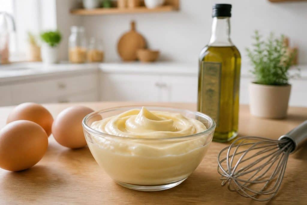 découvrez notre recette facile et rapide de mayonnaise maison à l’huile d’olive, pour une sauce savoureuse et naturelle à préparer en quelques minutes.