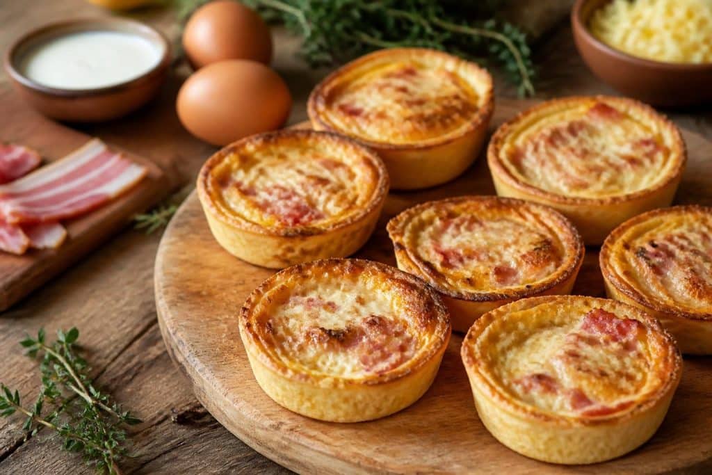 découvrez notre recette facile et rapide de mini quiches lorraine, parfaites pour un apéritif ou un repas léger. savourez la tradition avec simplicité !