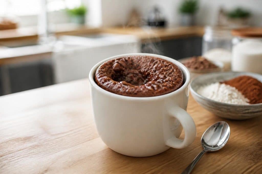 découvrez une recette facile et rapide de mug cake au chocolat sans œuf, parfaite pour une gourmandise express et savoureuse.