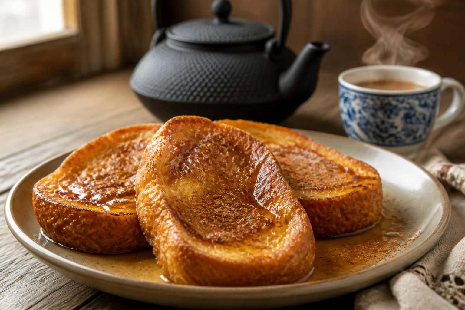 découvrez la recette traditionnelle portugaise des rabanadas, un pain perdu au goût unique, croustillant à l'extérieur et moelleux à l'intérieur, parfait pour vos moments gourmands.